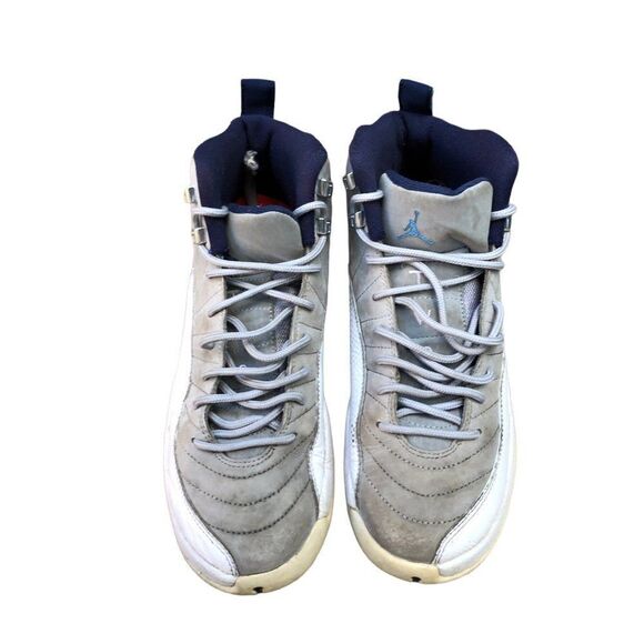 RARE 2016 Air Jordan 12 Retro Grey University Blue Size 8 - Picture 3 of 16